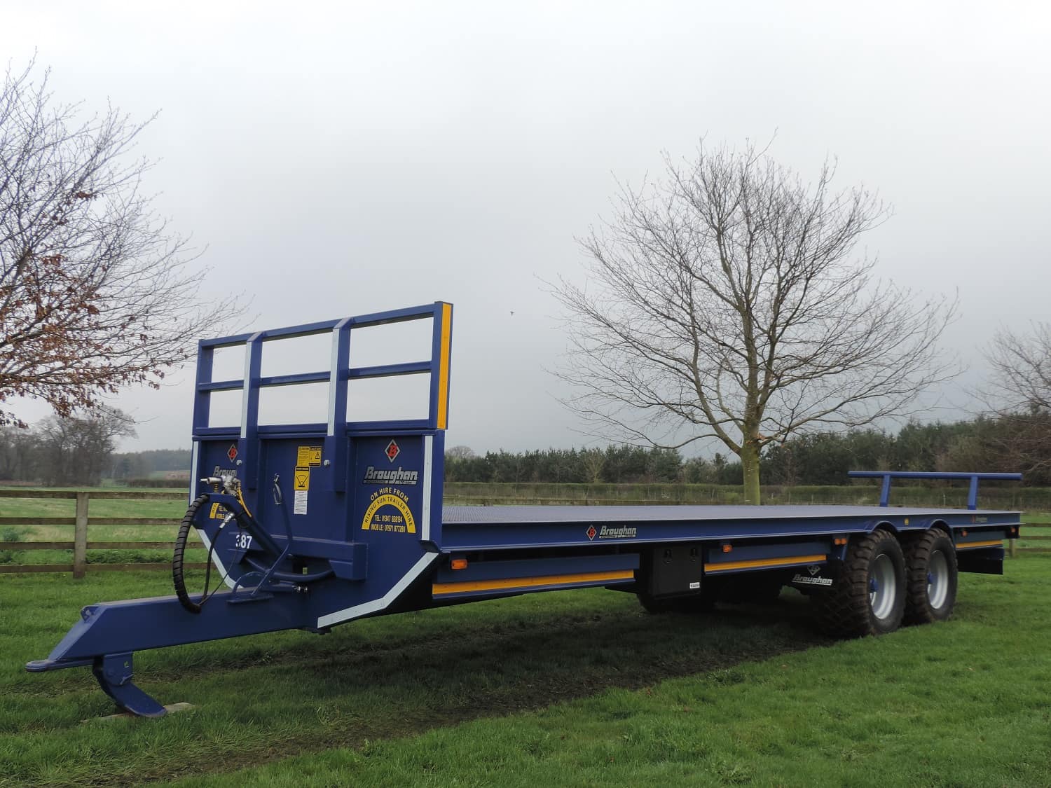 Broughan flat bale trailer