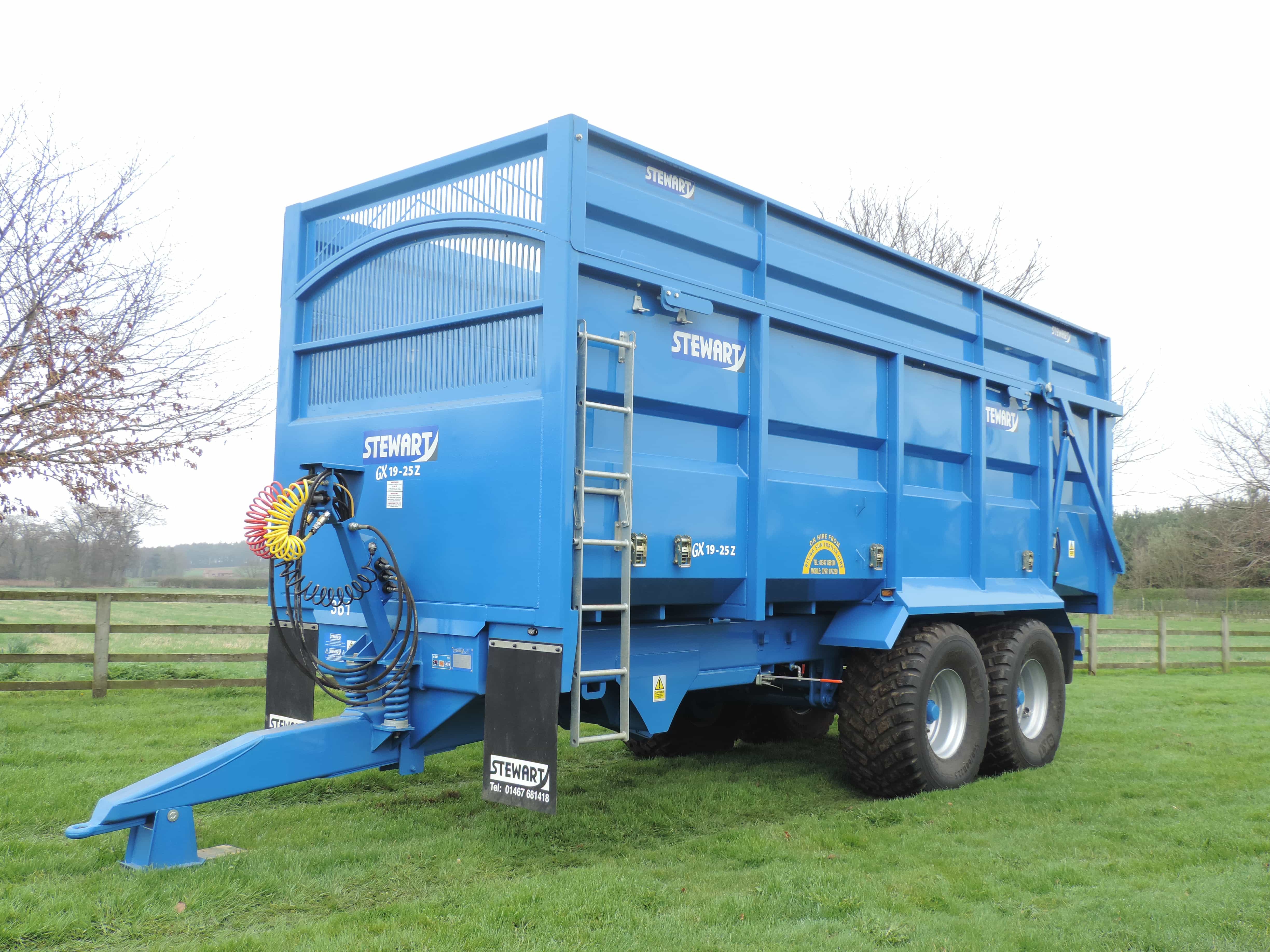Stewart GX19-25 Z with silage sides